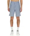 Dolce & Gabbana Men's Linen Bermuda Shorts In Blue