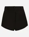 Dolce & Gabbana Black High-rise Shorts In Black