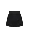 Dolce & Gabbana High Waist Jacquard Shorts In Black