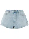 Dolce & Gabbana Denim Shorts In Glicine Viola Chiaro