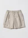 Dolce & Gabbana Shorts In Cotton Blend In Beige