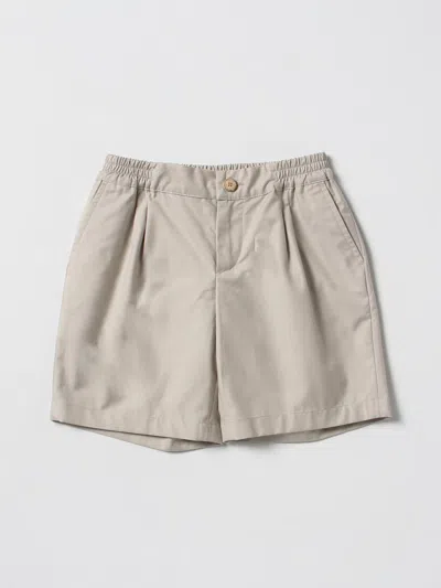 Dolce & Gabbana Kids' Shorts In Cotton Blend In Beige