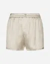 Dolce & Gabbana Shorts In Seta In Kaki Medio 2