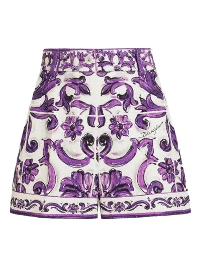 DOLCE & GABBANA GRAPHIC-PRINT SHORTS