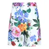 Dolce & Gabbana Multicolor Bermuda Shorts With All-over Floral Pattern Print In Cotton Woman In Mix Fiori