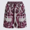 Dolce & Gabbana Graphic Print Drawstring Waist Shorts In Multi