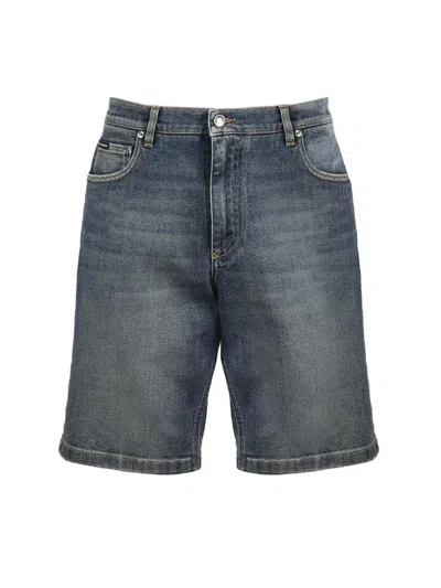 Dolce & Gabbana Bermuda Jeans In Blue