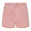 Dolce & Gabbana Regular Rise Flared Denim Shorts Clothing In Pink
