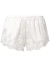Dolce & Gabbana White Silk Floral Lace Lingerie Underwear In White