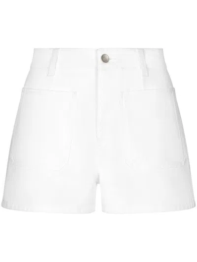 Dolce & Gabbana Chic White Cotton Denim Shorts