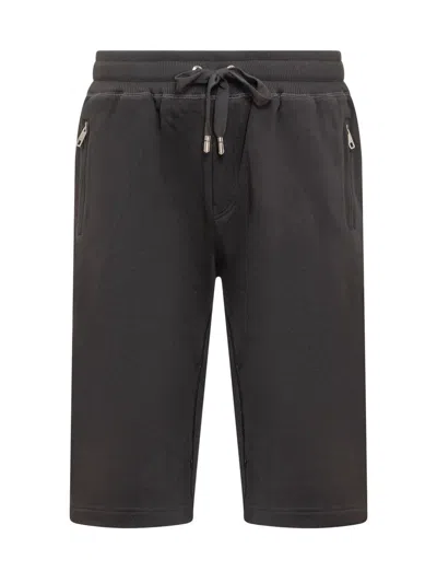 Dolce & Gabbana Shorts With Logo In Black
