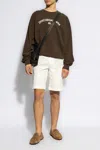 Dolce & Gabbana Stretch Cotton Shorts With Branded Tag In White