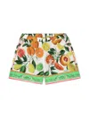 Dolce & Gabbana Mix-print Cotton Shorts In Multicolour