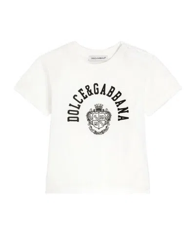 Dolce & Gabbana Kids' Short-sleeved Top In White