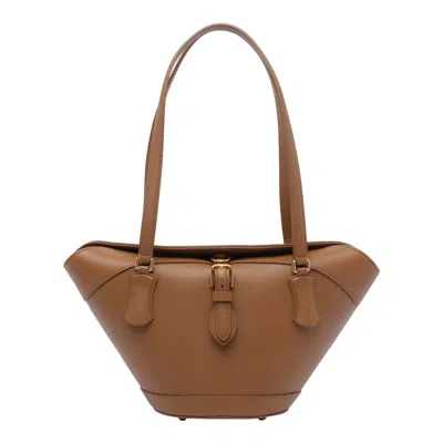 Dolce & Gabbana Women Leather Shoulder Bag In Brown