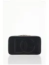 Dolce & Gabbana Women's Black Calfskin Shoulder Bag With Embossed Logo And Adjustable Strap