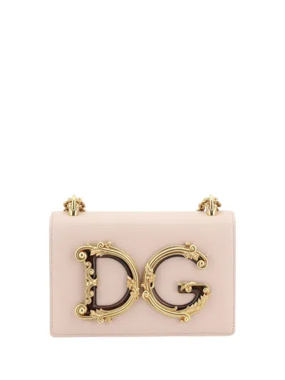 Dolce & Gabbana Shoulder Bag In Cipria 1