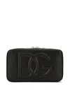 Dolce & Gabbana Dg Logo Leather Camera Bag In Nero