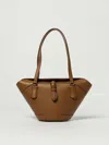 Dolce & Gabbana Brown Shoulder Bag With Two Top Handles And Buckle Closure On The Front