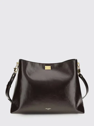 Dolce & Gabbana Dolce &amp; Gabbana Vittoria Large Bag  In Leather In Brown