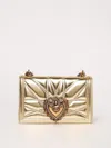 Dolce & Gabbana Medium Devotion Crossbody Bag In Quilted Nappa Mordore Leather In Dark