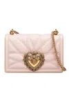 Dolce & Gabbana Shoulder Bag In Quilted Nappa In Powder