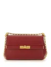 Dolce & Gabbana Marlene Red Shoulder Bag With Twist Lock In Leather Woman