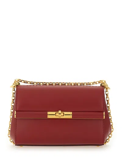 Dolce & Gabbana Shoulder Bag "marlene" In Burgundy