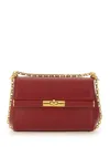Dolce & Gabbana Marlene Red Shoulder Bag With Twist Lock In Leather Woman In Red