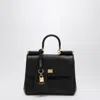 Dolce & Gabbana My Sicily Leather Shoulder Bag In Black