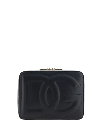 Dolce & Gabbana Medium Dg Logo Camera Bag In Black