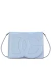 Dolce & Gabbana Dg Logo Leather Crossbody Bag In Blue