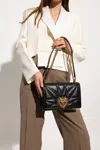 Dolce & Gabbana Large Devotion Shoulder Bag In Black