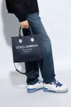 Dolce & Gabbana Shoulder Bag With Logo In Navy Blue