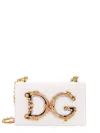 Dolce & Gabbana Shoulder Bag With Logo Plaque In White