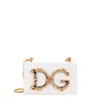 Dolce & Gabbana Shoulder Bag With Logo Plaque In White