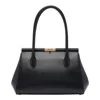 Dolce & Gabbana Black Calfskin Handbag With Snap Closure In Black