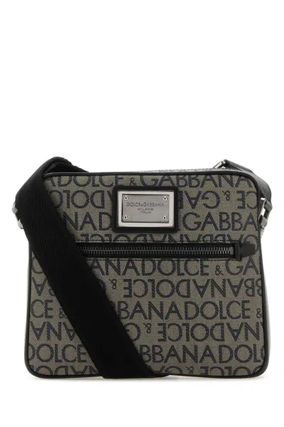 Dolce & Gabbana Shoulder Bags In Brown Black