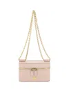 Dolce & Gabbana Sicily Leather Chain Strap Shoulder Bag In Pink