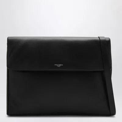 Dolce & Gabbana Sophisticated Black Nappa Leather Handbag