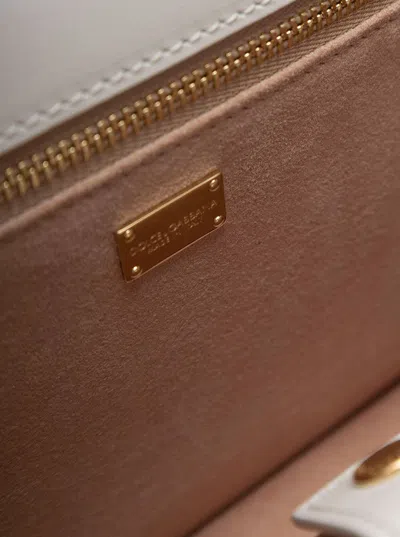 Dolce & Gabbana 'dg' White Embossed Crossbody Bag