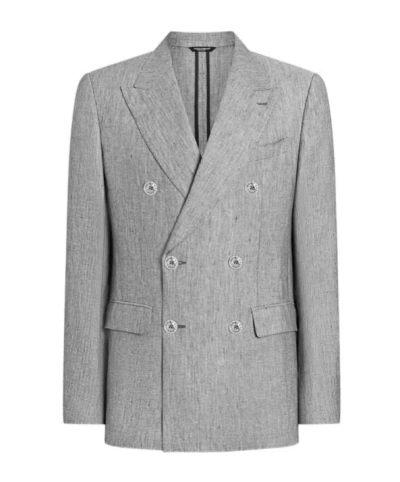 Dolce & Gabbana Sicilia Blazer In Gray