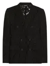 Dolce & Gabbana Sicilia Double-breasted Blazer In Black