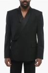 Dolce & Gabbana Sicilia Double-breasted Blazer With Silk Satin Shawl Lapel