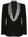 Dolce & Gabbana Sequin-embellished Tailored Suit In Black