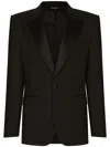 DOLCE & GABBANA SICILIA-FIT SINGLE-BREASTED TUXEDO BLAZER