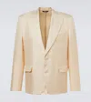 Dolce & Gabbana Sicilia Light Silk Twill Blazer In Neutral