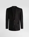 Dolce & Gabbana Sicilia Light Single-breasted Silk Twill Jacket In Black