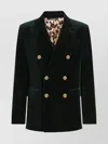 Dolce & Gabbana Double-breasted Sicily Light Cotton Velvet Jacket Clothing In Green