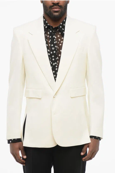 Dolce & Gabbana Sicilia Virgin Wool Blazer With Covered Buttons